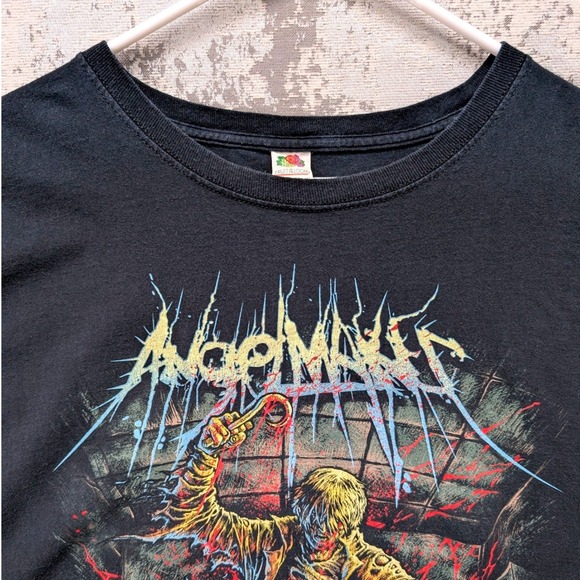 Vintage ANGELMAKER Vengeance Graphic T Shirt Men's Large Horror Goth‎ Band Tee - Picture 3 of 13